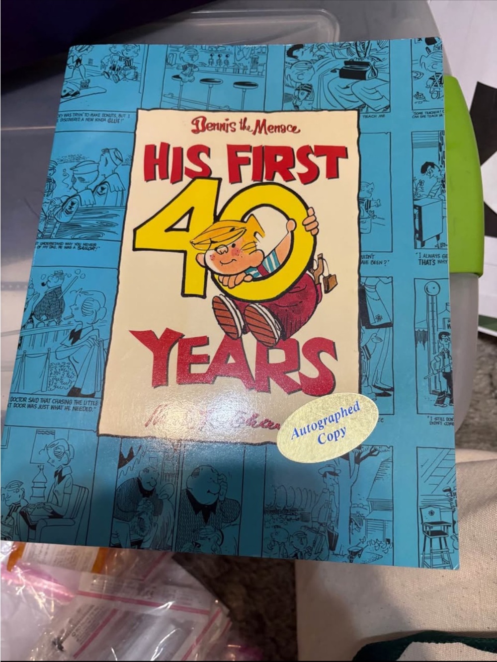 Dennis the Menace: His First 40 Years - Blue Cover